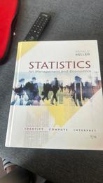 Statistics for management and economics Gerald Keller, Boeken, Ophalen of Verzenden, Zo goed als nieuw