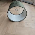 Lampenkap velours groen, Ophalen, 25 tot 50 cm, Rond, Zo goed als nieuw