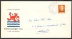Nederland FDC E12 Met Adres Watersnood 1953, Ophalen of Verzenden, Beschreven, Nederland