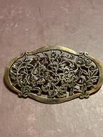 Vintage zilveren Broche met Bloemmotief, Sieraden, Tassen en Uiterlijk, Broches, Overige materialen, 4 tot 7 cm, Gebruikt, Ophalen of Verzenden