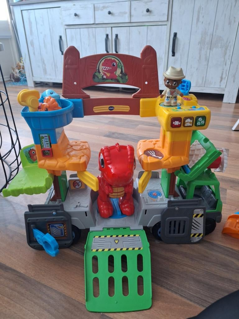 Vtech dino auto., Kinderen en Baby's, Speelgoed | Vtech, Ophalen, 6 maanden tot 2 jaar