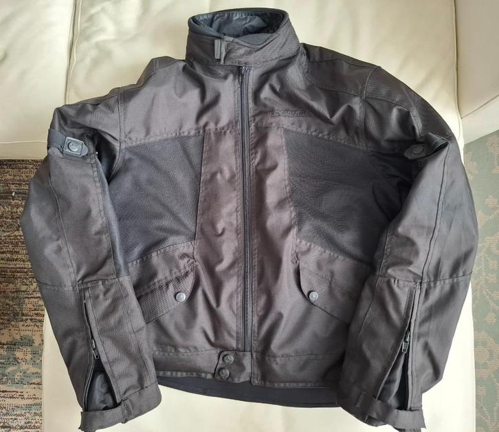 Doorwaai-motorjas heren Lookwell met regenjas Maat L z.g.a.n, Motoren, Kleding | Motorkleding, Jas | textiel, Heren, Tweedehands