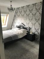 Zwart zilver barok bed 160x200 moet snel weg, Huis en Inrichting, Slaapkamer | Complete slaapkamers, Barok, Zo goed als nieuw