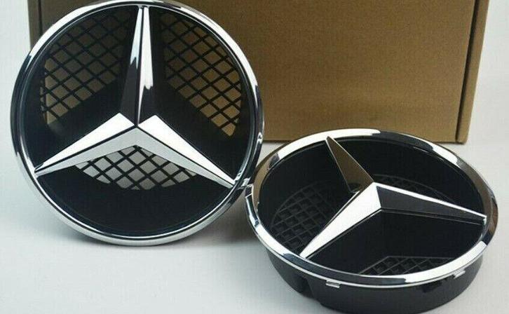 Mercedes STER CHROOM LOGO W176 W117 W246 W156 W205 W447 W212, Auto diversen, Auto-accessoires, Zo goed als nieuw, Ophalen of Verzenden