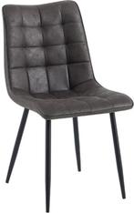 Eetkamerstoel Lucille antraciet | Webshop, Huis en Inrichting, Modern design, Overige kleuren, Nieuw, Ophalen of Verzenden