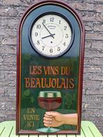 Groot authentiek houten pubbord Les vins de Beaujolais, Verzamelen, Merken en Reclamevoorwerpen, Ophalen of Verzenden, Nieuw, Reclamebord