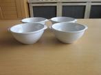 Emile Henry 4 witte soepkommen D14cm H6,5cm, Huis en Inrichting, Keuken | Servies, Overige materialen, Overige typen, Ophalen of Verzenden