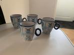 Delfts Blauwe Mokken - Set van 4, Ophalen, Zo goed als nieuw, Overige stijlen, Kop(pen) en/of Schotel(s)