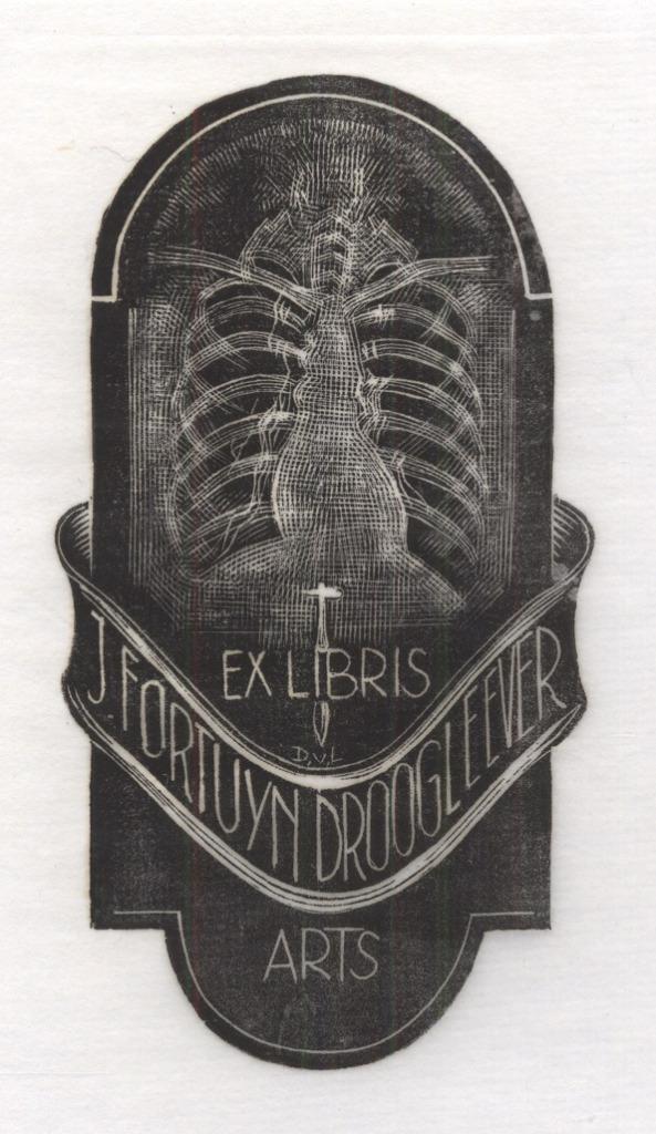 0259 Ex Libris Nederland : Dirk Govert van Luijn, 1946, Antiek en Kunst, Kunst | Etsen en Gravures, Verzenden