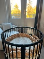 Ronde zwarte baby box, Kinderen en Baby's, Boxen, Ophalen, Zo goed als nieuw, Boxkleed