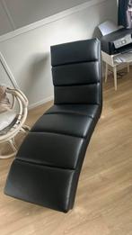 Mooie chaise longue zwart, Huis en Inrichting, Ophalen, Zo goed als nieuw, Eenpersoons, Minder dan 150 cm