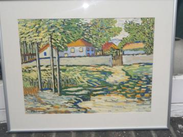 Mod. schild, Moderne lijst veel kleurig met huizen BOUWMAN  beschikbaar voor biedingen