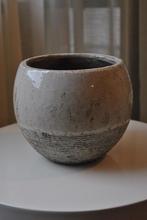 Bloempot, aardewerk, Gebruikt, Rond, Ophalen of Verzenden, Aardewerk
