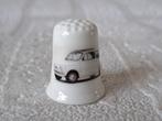 Witte Fiat 500 met sunroof vingerhoedje, Ophalen of Verzenden, Zo goed als nieuw, Porselein, Nederland