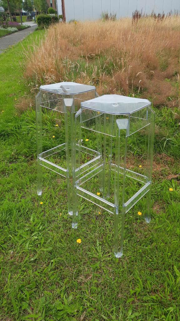 Barkruk barstoel Doddy polycarbonaat, lees de beschrijving, Huis en Inrichting, Barkrukken, Zo goed als nieuw, 60 tot 90 cm, Kunststof