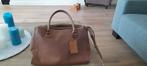 Te koop zgan Cognac lederen Burkely tas vintage Wiekse, Ophalen of Verzenden, Zo goed als nieuw, Bruin, Overige typen