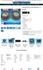 Concord CS1000 10 inch subwoofer ( 2 x ), Gebruikt, ., Ophalen of Verzenden, CONCORD