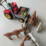 Playmobil,  tractor met koeien, Kinderen en Baby's, Speelgoed | Playmobil, Gebruikt, Ophalen of Verzenden