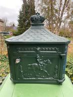 Engelse brievenbus met kroon, Ophalen of Verzenden, Gebruikt, IJzer, Staande brievenbus