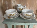 2 x japanse oude kop en schotels. Eierporselein. Litophane., Antiek en Kunst, Antiek | Servies los, Ophalen