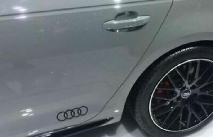Audi ringen logo sticker, Auto diversen, Tuning en Styling, Ophalen of Verzenden