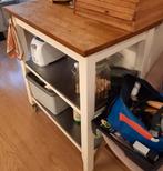 Keuken bijzettafel op wielen in goede staat, Doe-het-zelf en Verbouw, Ophalen of Verzenden, Zo goed als nieuw