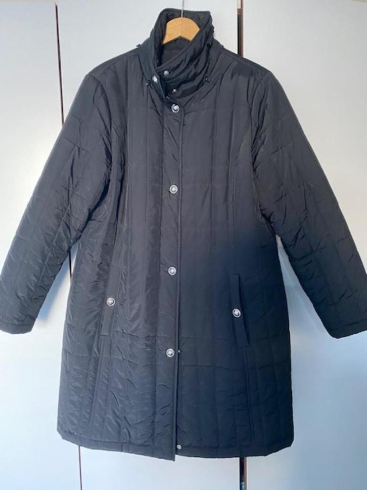 NIEUW: halflange gewatteerde jas Canda maat L - XL, Kleding | Dames, Jassen | Winter, Nieuw, Maat 46/48 (XL) of groter, Zwart
