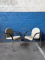 Vintage Arco BK eetstoelen -chrome & zwart-, Ophalen, Gebruikt, Twee, Zwart