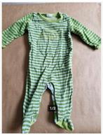 Groen gestreept boxpakje met auto Maat 56 h3, Kinderen en Baby's, Babykleding | Maat 56, H&M, Jongetje of Meisje, H&M, Onbekend