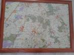 Grote kaart van "groen" Drenthe in lijst, Boeken, Atlassen en Landkaarten, Nederland, 1800 tot 2000, Landkaart, Ophalen