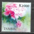 Zambia 2009 Bloem pioenroos postfris roos, Postzegels en Munten, Postzegels | Afrika, Zambia, Verzenden, Postfris