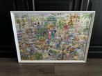 Puzzel Tuincentrum Jan van Haasteren in lijst 53x72 cm, Ophalen, Zo goed als nieuw