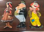Vintage Wanddecoratie Pipo Clown en Meer - Jaren '60/'70, Ophalen of Verzenden