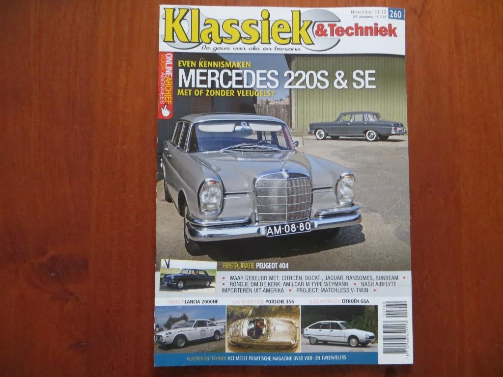 Klassiek & Techniek 260 Mercedes-Benz 220 S & SE, Citroën, Ophalen of Verzenden, Nieuw, Citroën