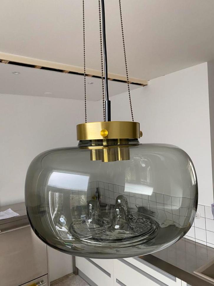 Glazen Raak “Trianon” hanglamp, Huis en Inrichting, Lampen | Hanglampen, Zo goed als nieuw, Minder dan 50 cm, Glas, Ophalen