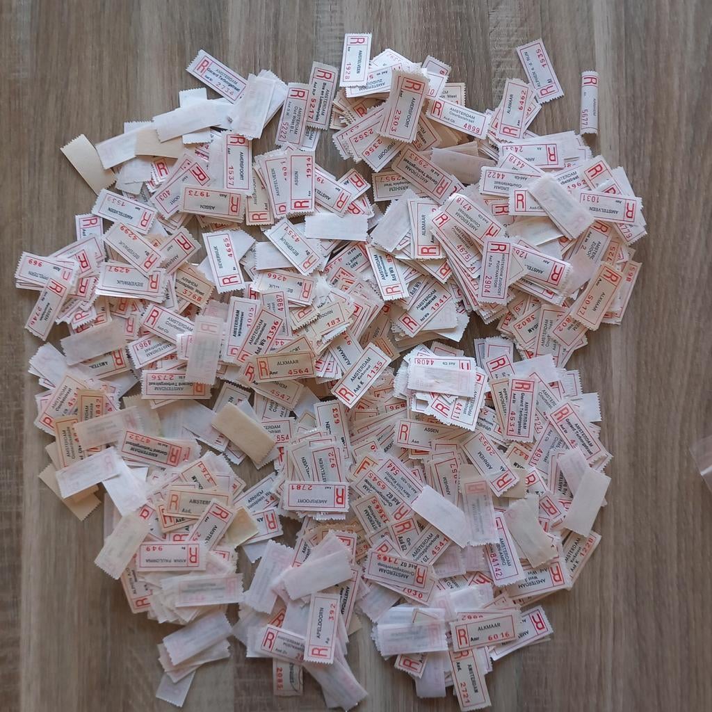 Aantekenstrookjes  A, Postzegels en Munten, Postzegels | Nederland, Verzenden, Na 1940, Postfris