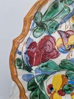 Vintage Italiaans Sierbord | Handbeschilderd | 21 cm, Ophalen of Verzenden