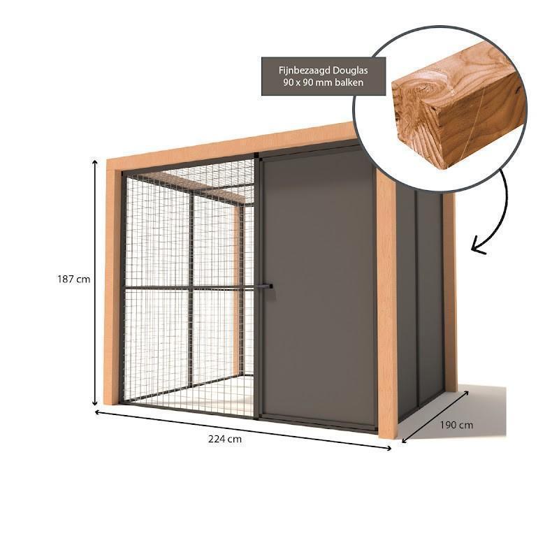 Aluminium kippenren Noor | model 1, Dieren en Toebehoren, Ophalen of Verzenden, Nieuw, Kippenhok of Kippenren