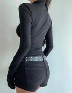 Prachtige zwarte Gothic top / shirt met kruis, Ophalen of Verzenden, Nieuw, Zwart, Lange mouw