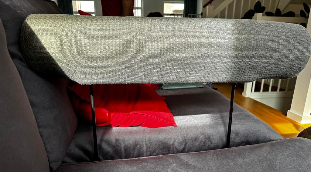 Ikea Hoofdsteun voor bank of fauteuil - Grijs stof, Ophalen, Overige maten, Minder dan 75 cm, Zo goed als nieuw