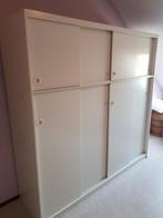 grote kledingkast kleerkast kleding kleer kast 4 deurs wit, Ophalen, Met deur(en), Gebruikt, 200 cm of meer