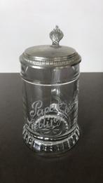 Bierpul glas gegraveerd -vaderdag ?, Ophalen of Verzenden, Zo goed als nieuw, Bierglas