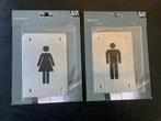 RVS WC, MAN VROUW TOILET bordjes (geen emaille), Ophalen of Verzenden, Nieuw