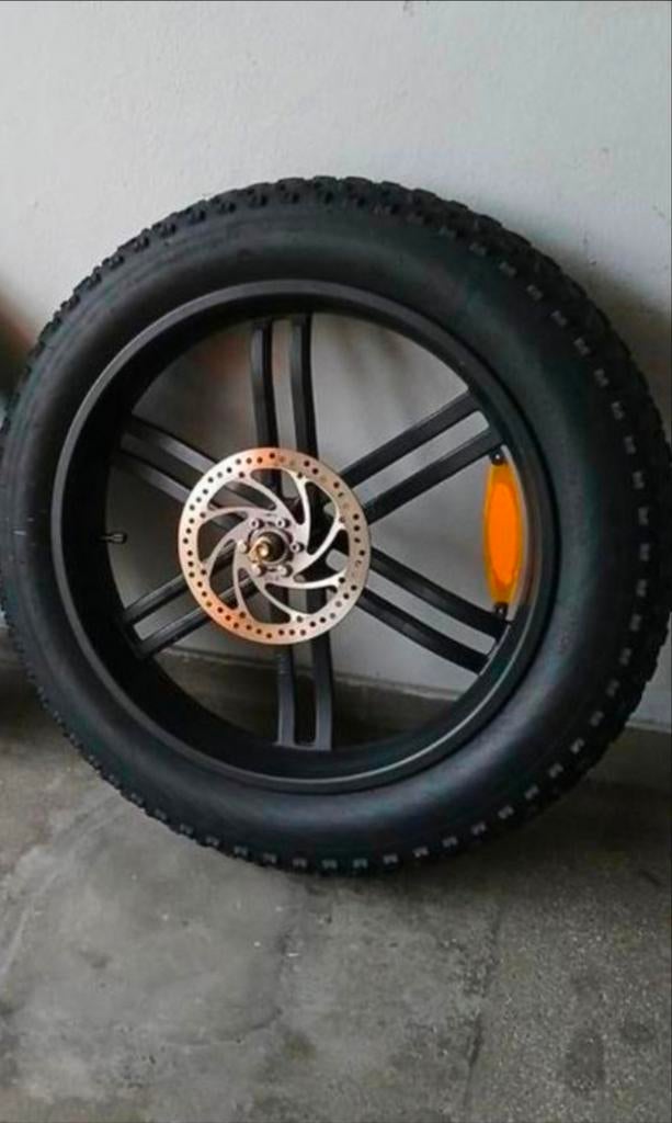 Fatbike 20 inch Voorwiel met Remschijf voor V8, V20 ouxi, Fietsen en Brommers, Fietsonderdelen, Algemeen, Chao Yang, Zo goed als nieuw