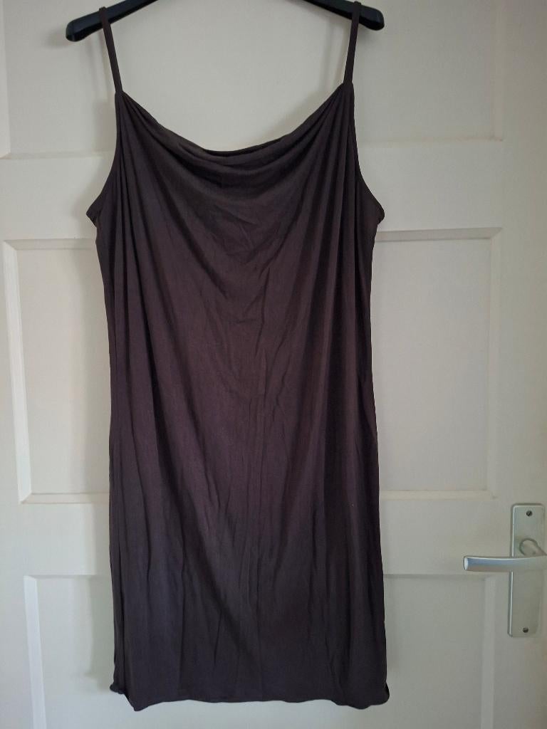 Onderjurk / zomerjurk aubergine waterval-hals maat S/M, Anneonline, Steenbergen, Overige kleuren, Shop@wesell4u.nl