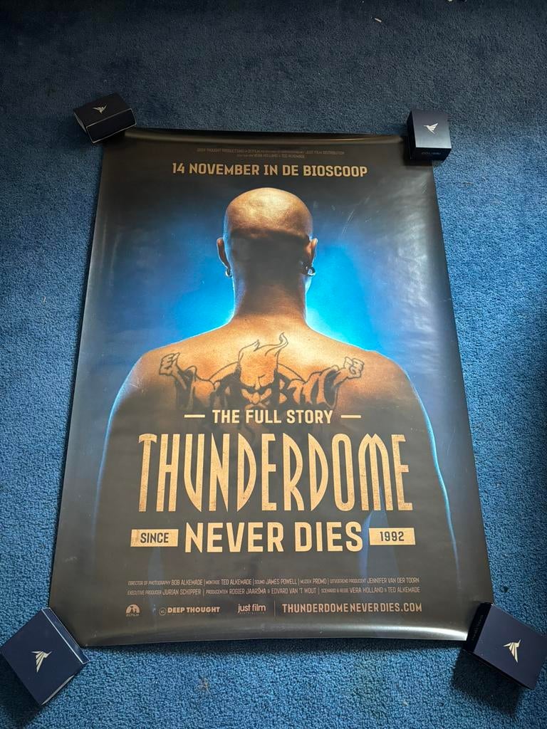 Thunderdome never dies poster ( id&t ), Ophalen of Verzenden, Nieuw, A1 t/m A3, Film en Tv