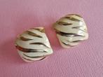 jwg Vintage 70s 80s oorbellen tijger emaille goud klr clips, Verzenden, Overige materialen, Oorbellen