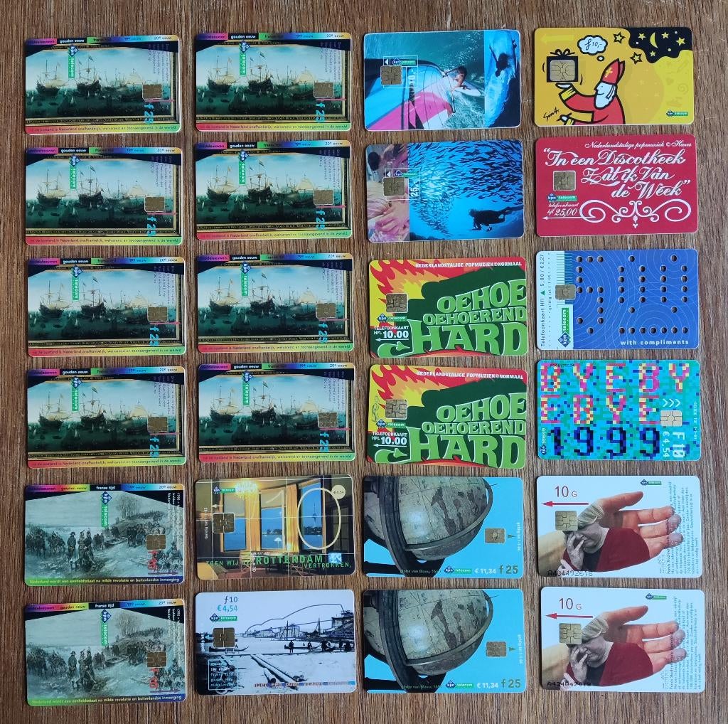 24 telefoonkaarten, Verzamelen, Ophalen of Verzenden