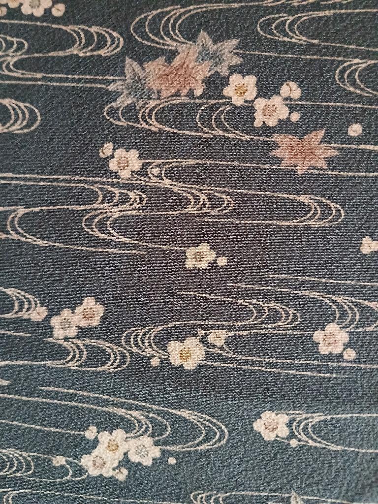 Traditionele Japanse Kimono green momiji ume, Ophalen of Verzenden