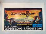 THE LONGEST DAY   filmposter   36-54 cm    Used, Ophalen of Verzenden, Gebruikt, Deurposter of groter, Film en Tv